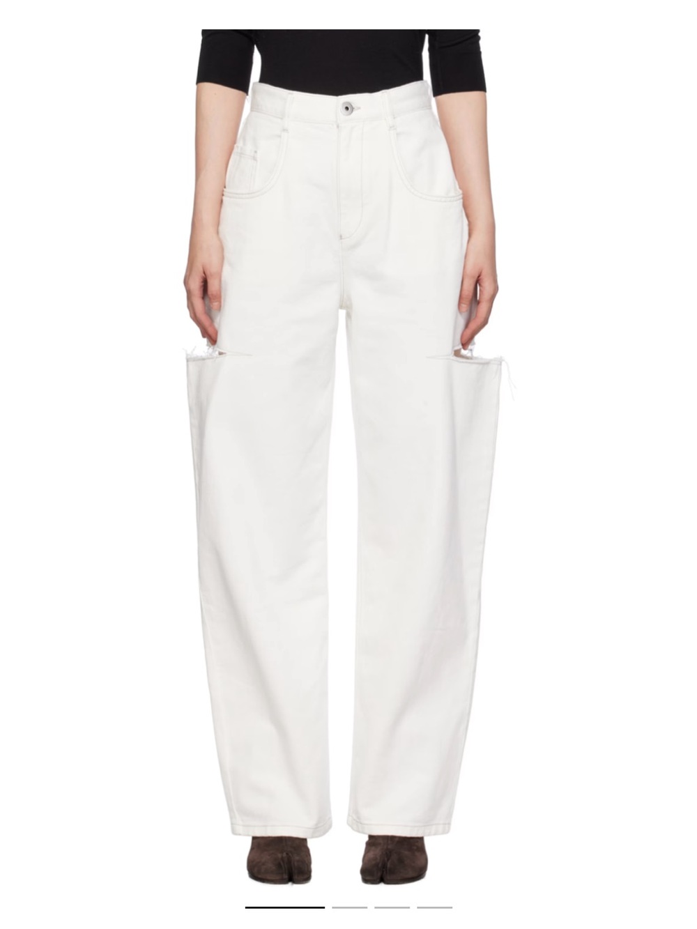 Maison Margiela White Slash Jeans